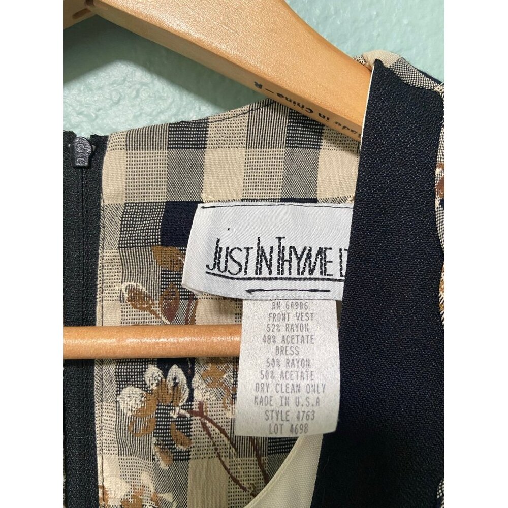 NWT Just in Thyme Women's‎ 90s Y2K Dress with Vest and Tie Dress Size 8 - Picture 6 of 11
